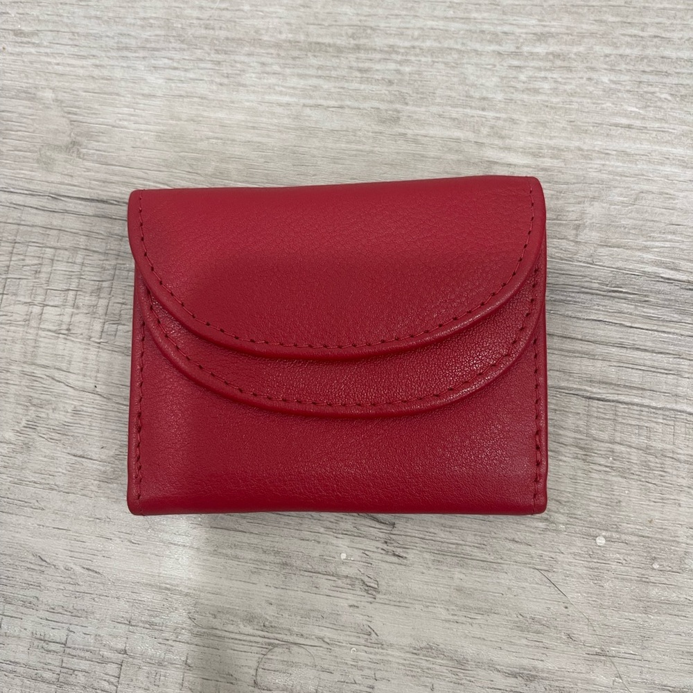 Elegant Red Leather Wallet